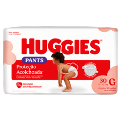 Fraldas Descartáveis HUGGIES Pants Mega G com 30 unidades